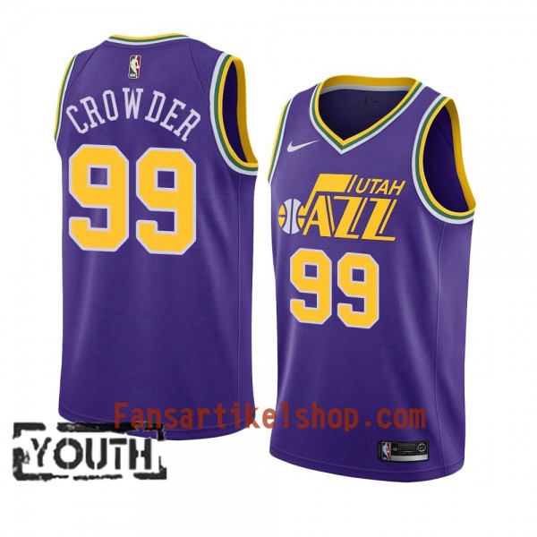 Utah Jazz Trikot Jae Crowder 99 2018-19 Nike Lila Swingman - Kinder Utah Jazz Trikot Jae Crowder 99 2018-19 Nike Lila Swingman - Kinder